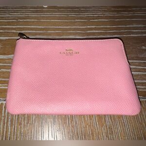 Coach Wristlet in Pink/Gold